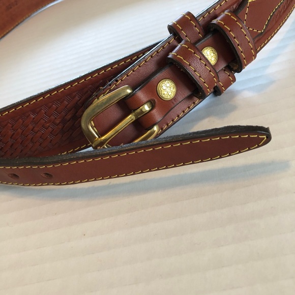 Buffalo Billfolds & Belts. Made in USA. Tan Leather Belt. Unisex